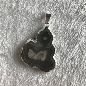 Stalactite slice pendant